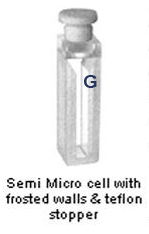Q Semi Micro Cell with Frosted Walls and Teflon Stopper